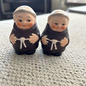 Vintage friar tuck salt and pepper shaker